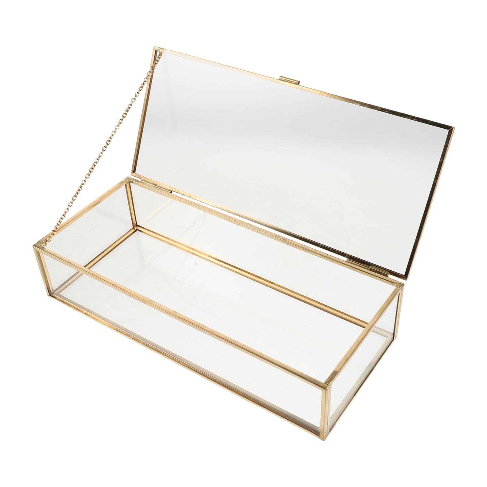 Boîte à bijoux en verre sur votre coiffeuse pour un rangement vintage