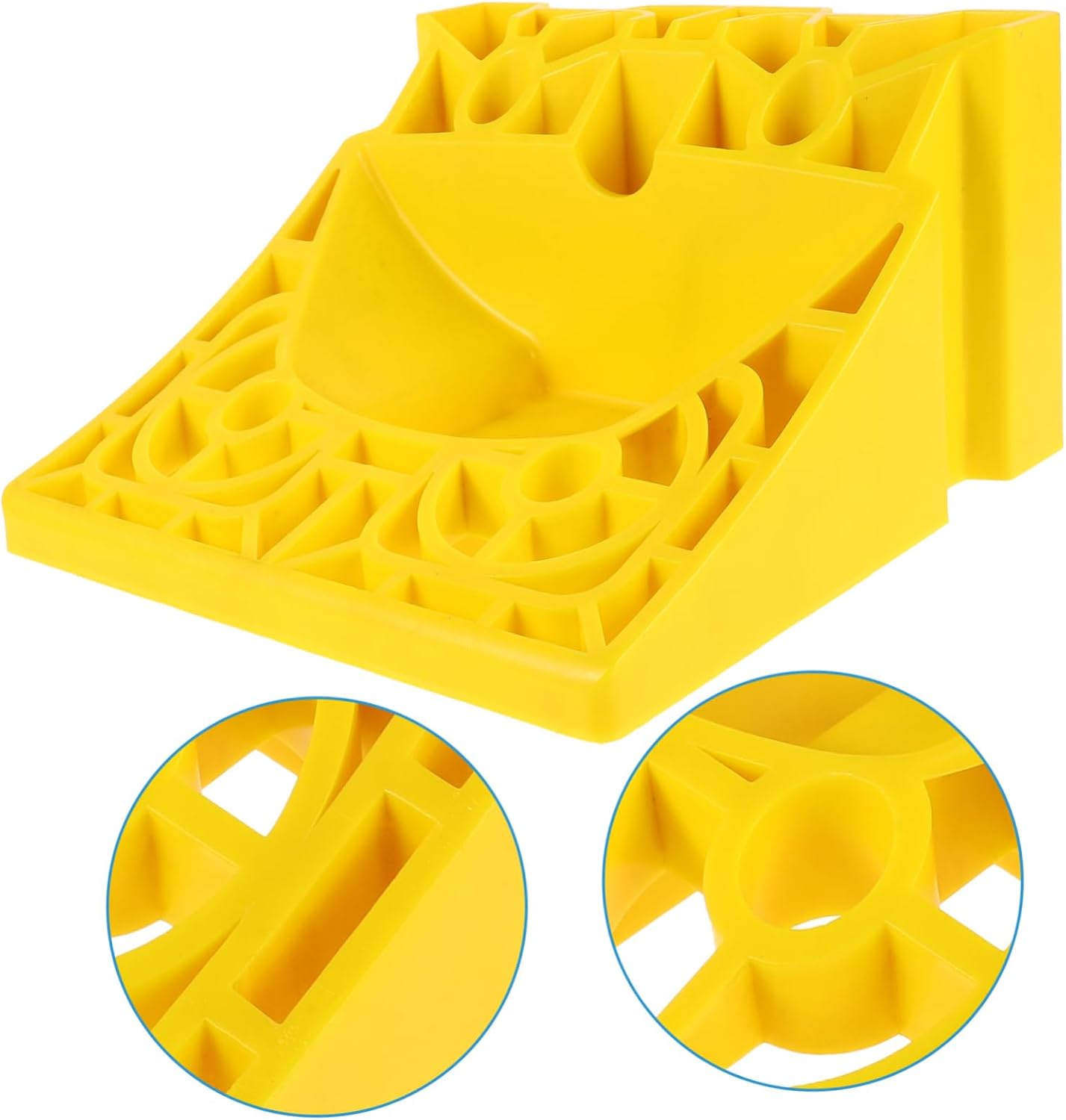 CHILDWEET Heavy Duty Rv Wheel Chock Stabilizer - Tire Blocks for Trailers and Convenient Wheel Chocks for Travel Trailers and Rvs Compact and Portable Parking