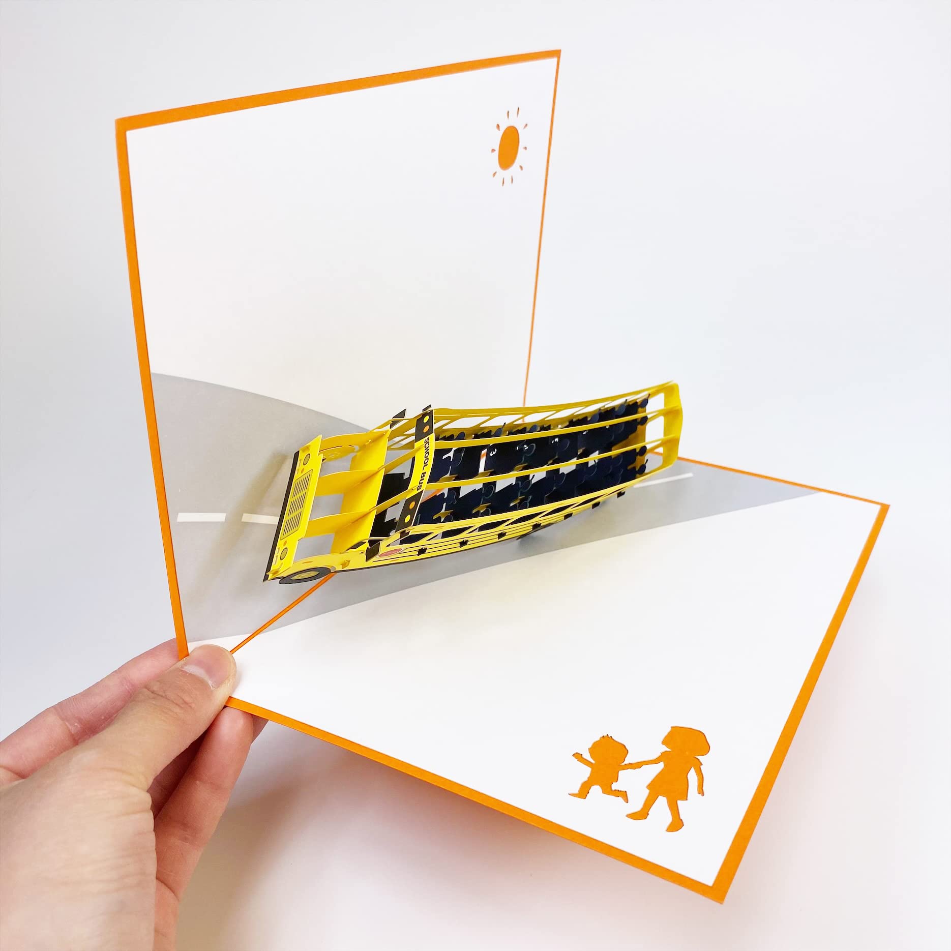 Amazon.com : POP CARD EXPRESS Pop Up School Bus Card, 3D School