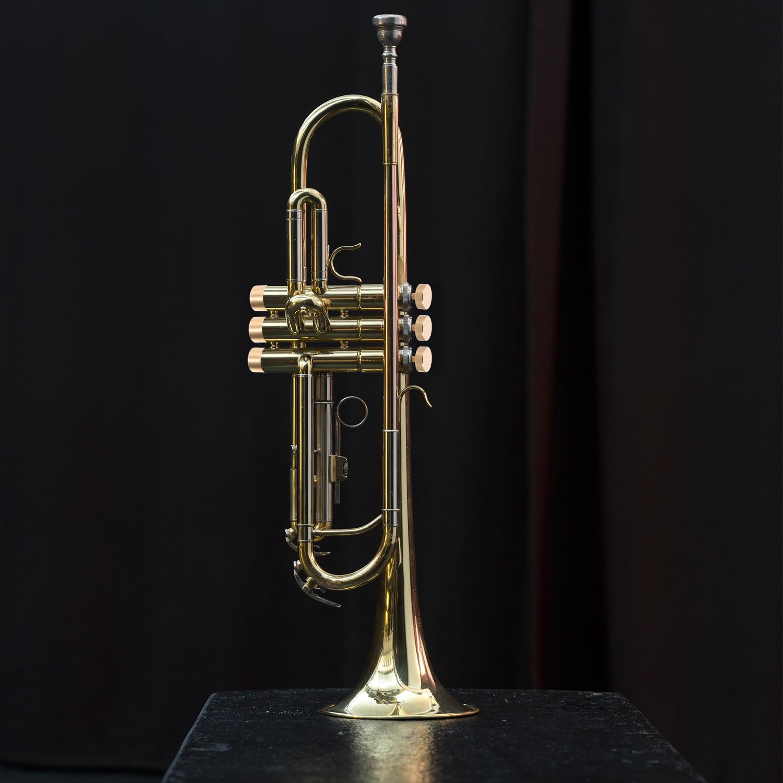 Accessori per Strumenti Musicali Pulsanti dello Strumento in Ottone Completo Piccolo Copertura Superiore e Inferiore, Pistone per Tromba, Pulsanti delle Dita per Manutenzione e