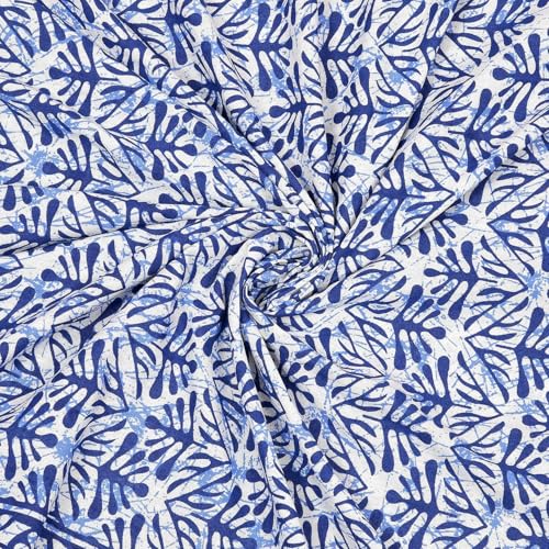 Image of Opulent Collection Double Bedsheet with 2 Pillow Cover | 100% Cotton Bedsheets for Double Bed | Handloom Bedsheet | Size 86x90 inches | King Size (90X102 Inches) (Catalina Blue, King)