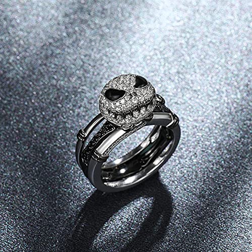 Image of Jeulia inchRomantic Soul Knot Sterling Silver Interchangeable Ring Set for Women Wife Girlfriend Engagement Wedding Anniversary Valentin's Day Birthday With Jewelry Box