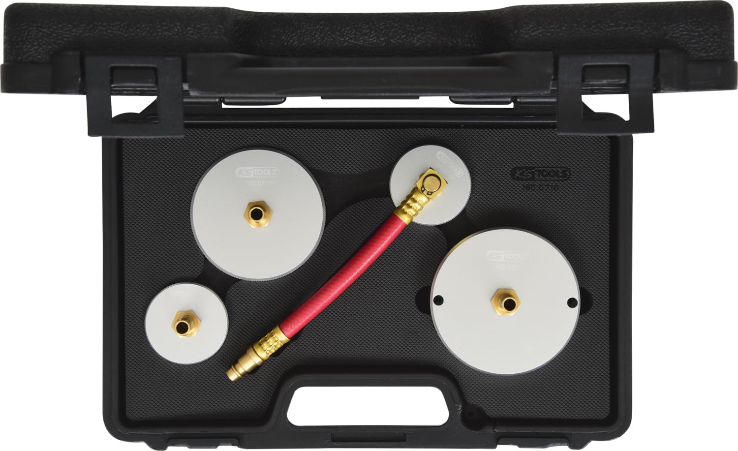 KS Tools 160.0710 Uniwersalny zestaw adapterów do odpowietrzania hamulców, 4-szt