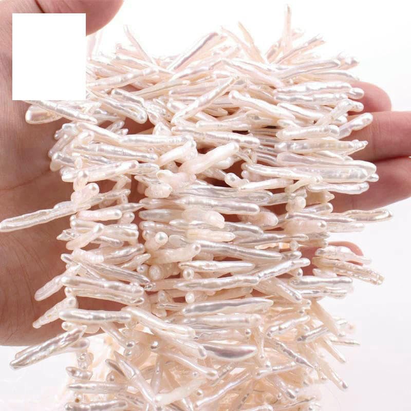 Perle di acqua naturali irregolari Perle distanziatrici a forma di fiore a forma di stella per la creazione di gioielli Bracciali fai da te Collane-4A lunghe 2530