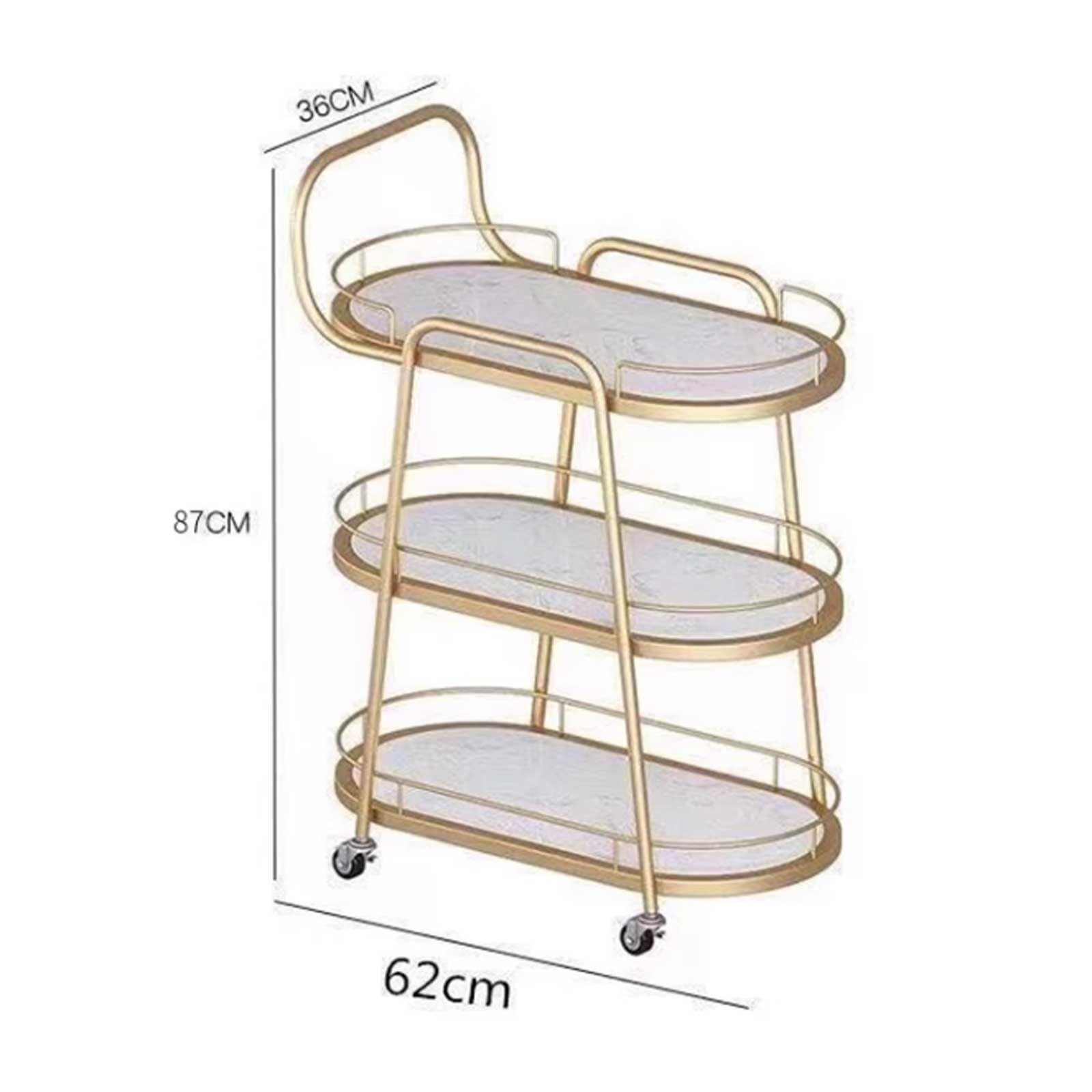Carrello Multiuso da Cucina Carrello Bar for la casa con Ripiani Mini Carrello for Vino e liquori for Natale, Cucina, Feste, Sala da Pranzo, Soggiorno Carrello di Servizio(Bianco)