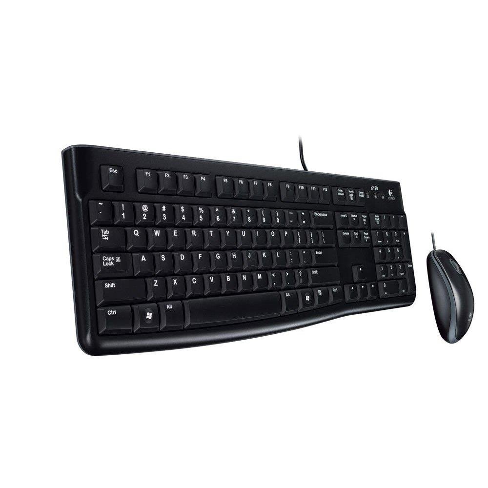 Logitech MK120 Wired Keyboard and Mouse for Windows - US INT'L QWERTY
