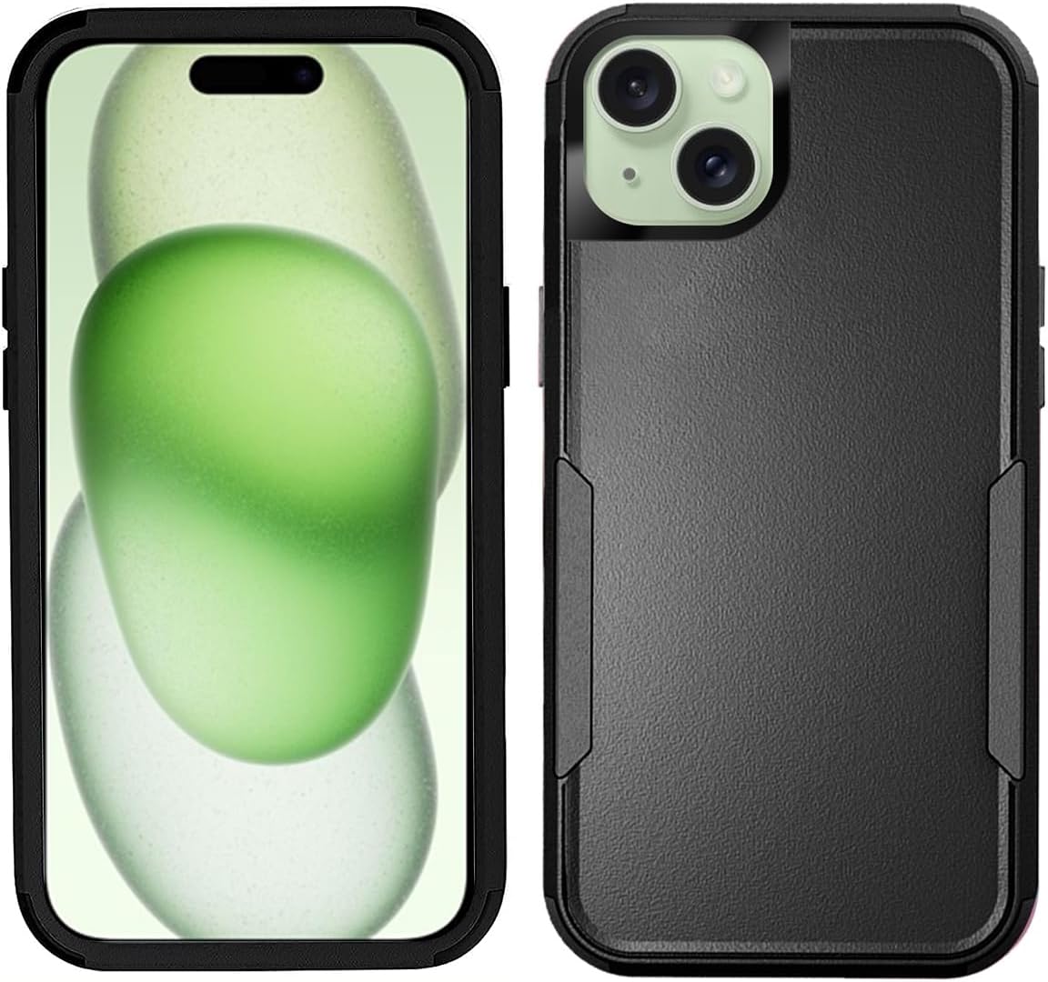 Personalized Phone Case for iPhone 15 Plus, Multi-Photo Anti-Scratch Dropproof Durable Customized Protective 3-Layer Phone Case, 6.7 inch, for iPhone 15 Plus-Black