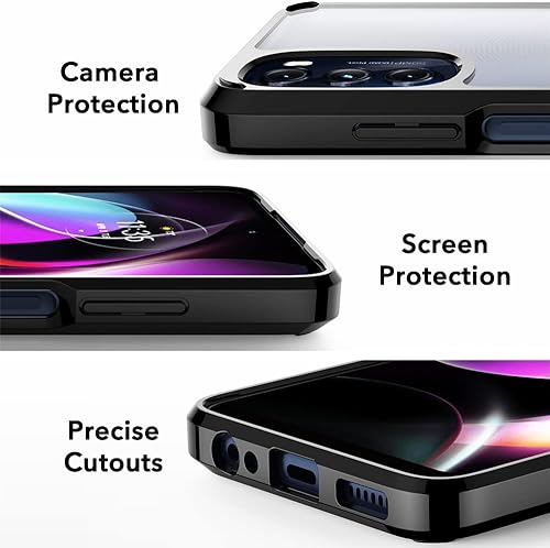 Miniatura 3 de CASEVASN Funda para Moto G 5G 2022, protección híbrida de absorción de impactos, a prueba de golpes, anticaídas, transparente, de poliuretano