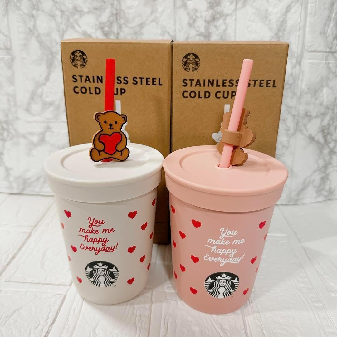 Amazon | 韓国 スタバ 限定 バレンタイン タンブラー ゴールドカップ 2 