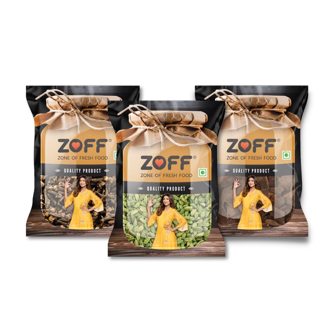 Zoff Chai Starter Pack: Elevate Your Chai Experience with Laung (50g), Elaichi (25g) , and Dalchini (100g) | Net weight - 175g (B0BVGHZ58Z) Amazon Price History, Amazon Price Tracker