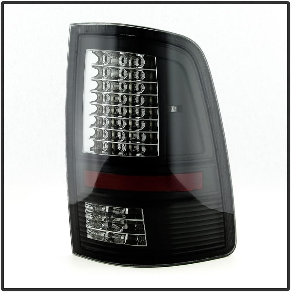ACANII - For Black Smoke [C Strip Design] 2009-2018 Dodge Ram 1500 2500 3500 LED Tail Lights