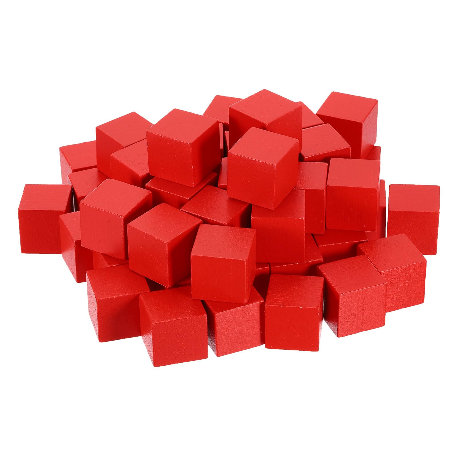 Blocs de bois brut sourcing map : 80 cubes en bois massif 2,5 cm