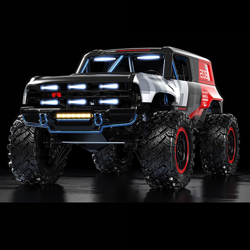 X-Verse MJX H12P - Auto telecomandata per adulti, scala 1:12, 4 WD, 12 km/h, impermeabile, con motore brushless, 2,4 GHz, fuoristrada RC Truggy RC Truck Crawler, 3 batterie