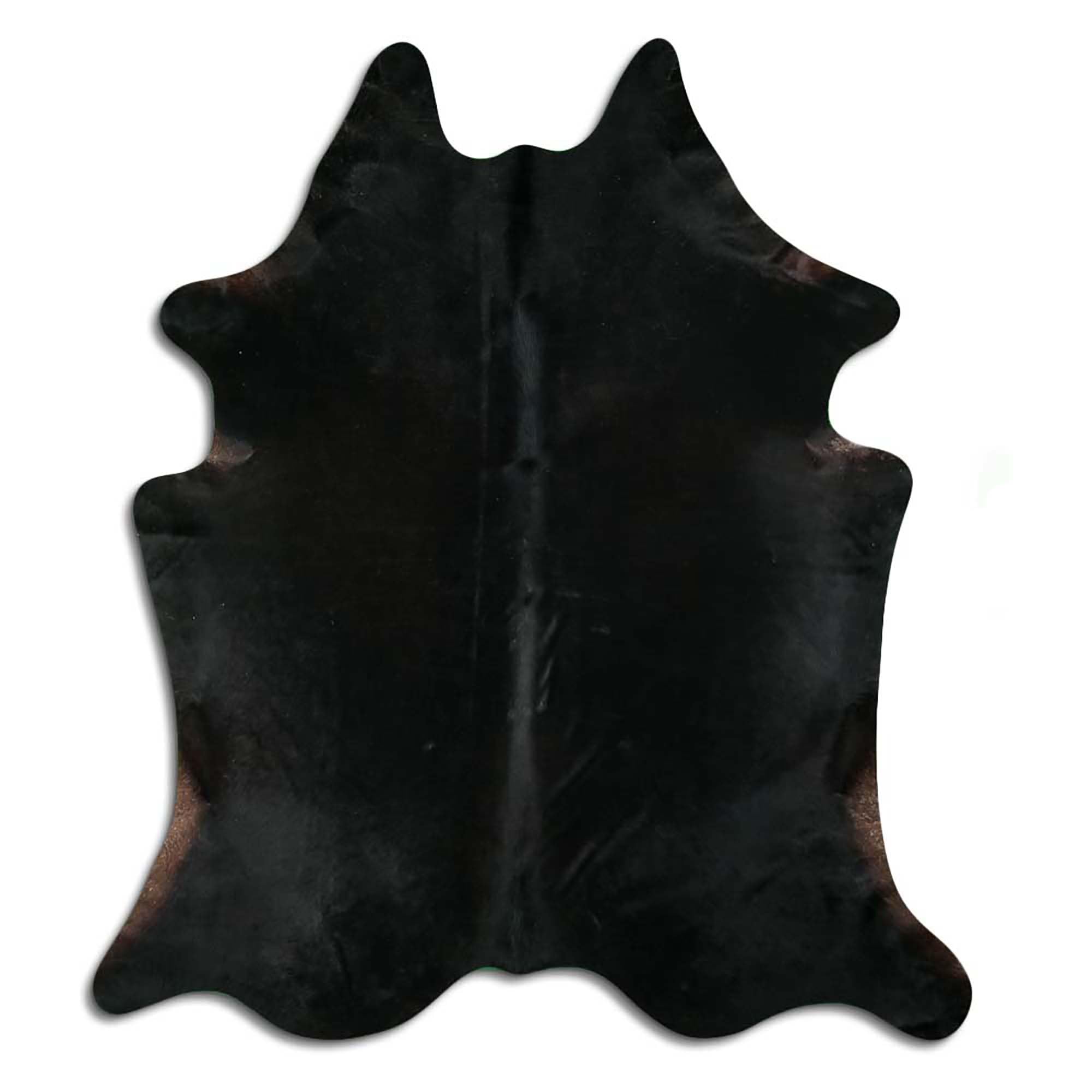 Tapis en peau de vache de qualité supérieure - Noir - Produit naturel unique en provenance d'Amérique du Sud - Peau de vache véritable