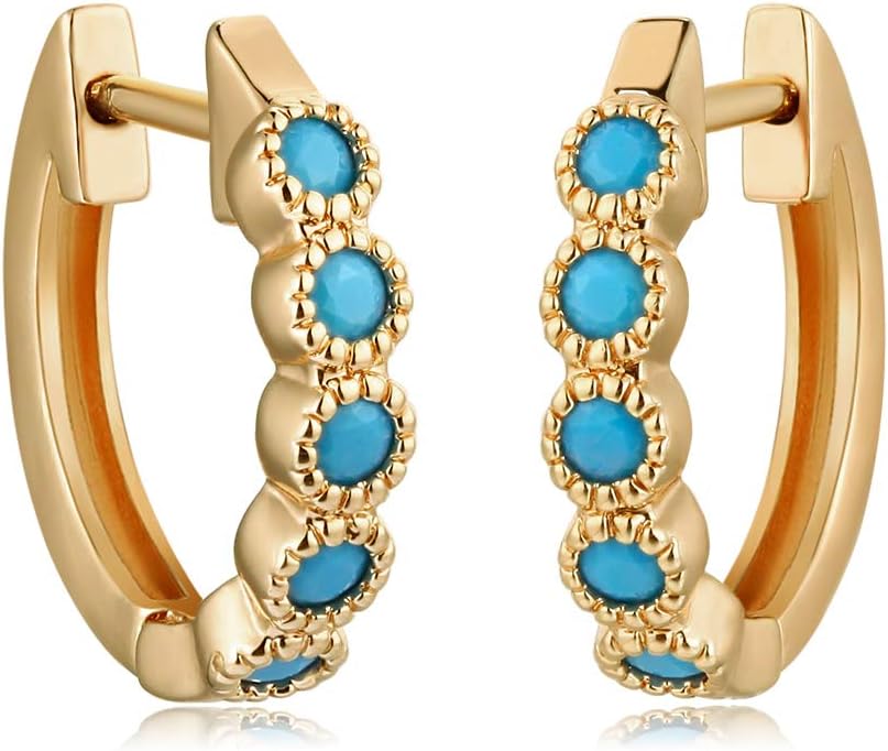 Women Earrings Gold Huggie Hoop Ear Stud Cuff 14K Small Simple Hypoallergenic Everyday Jewelry