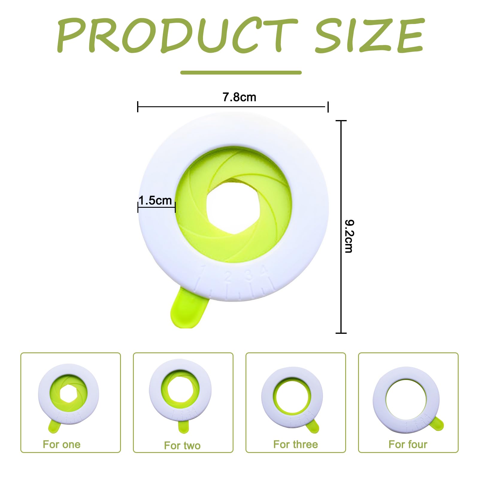 Medidores para La Pasta Medidores para Pasta Precisos con Diseño Rotativo Ideales para Evitar Desperdicio Utensilios para La Pasta Compactos y Elegantes Que Ahorran Espacio 2 Piezas