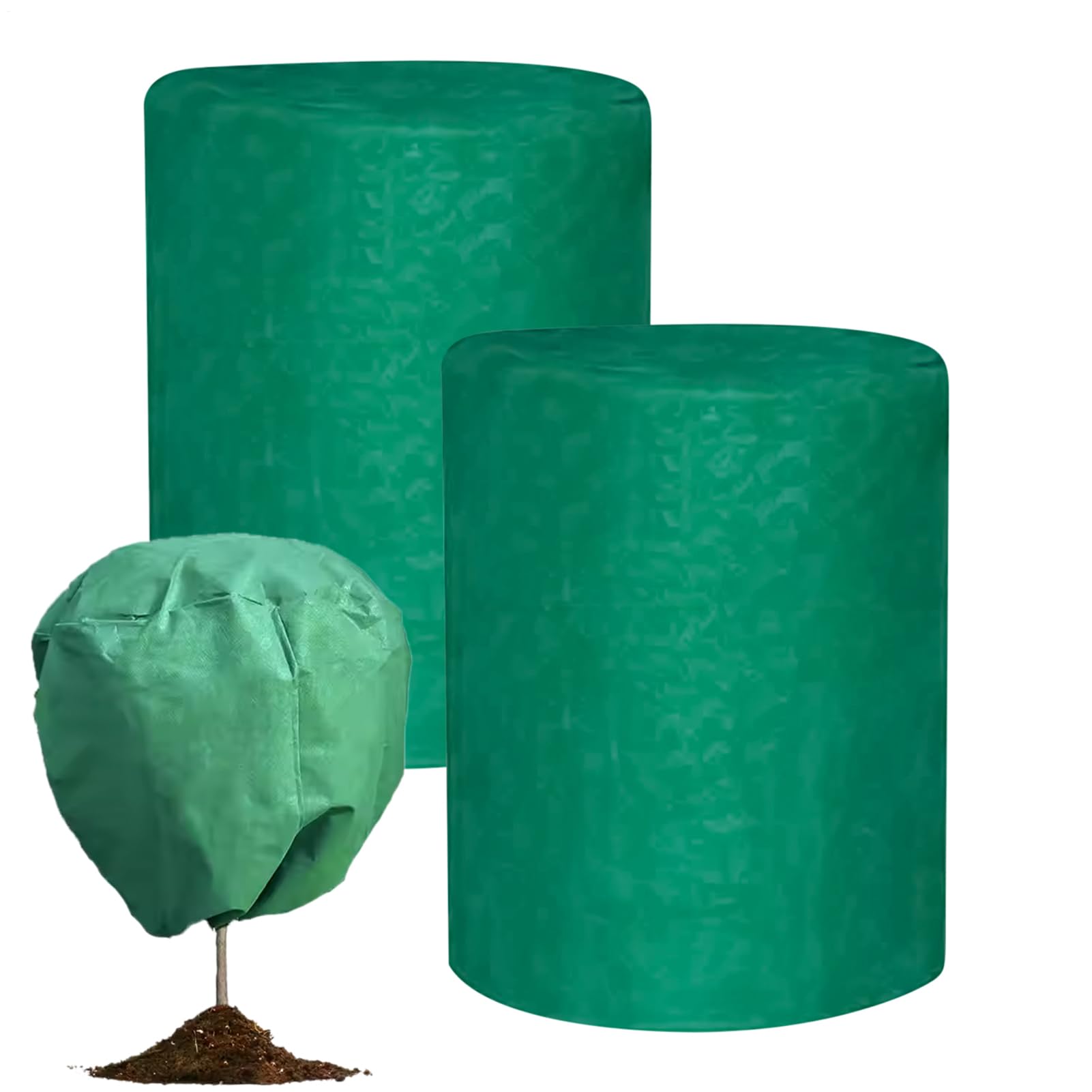 Coperture Antigelo Piante Cordoncino Con 2 Pezzi Protettore | Coperte Antigelo Riutilizzabili Per File per Giardino Serra Aiuola Albero Paesaggio Esterno Frutteto Fattoria