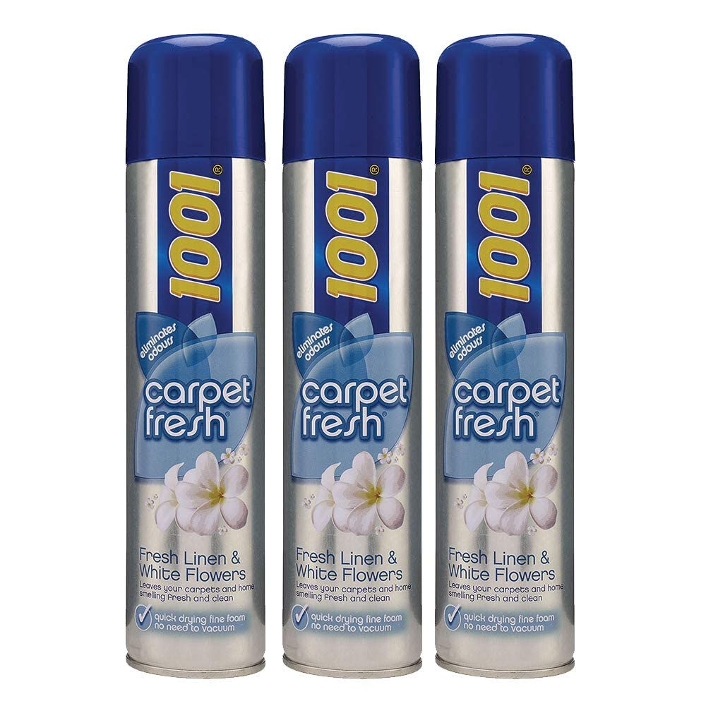 3X 1001 Carpet Fresh Freshener for Carpets and Rugs 300ml Spray