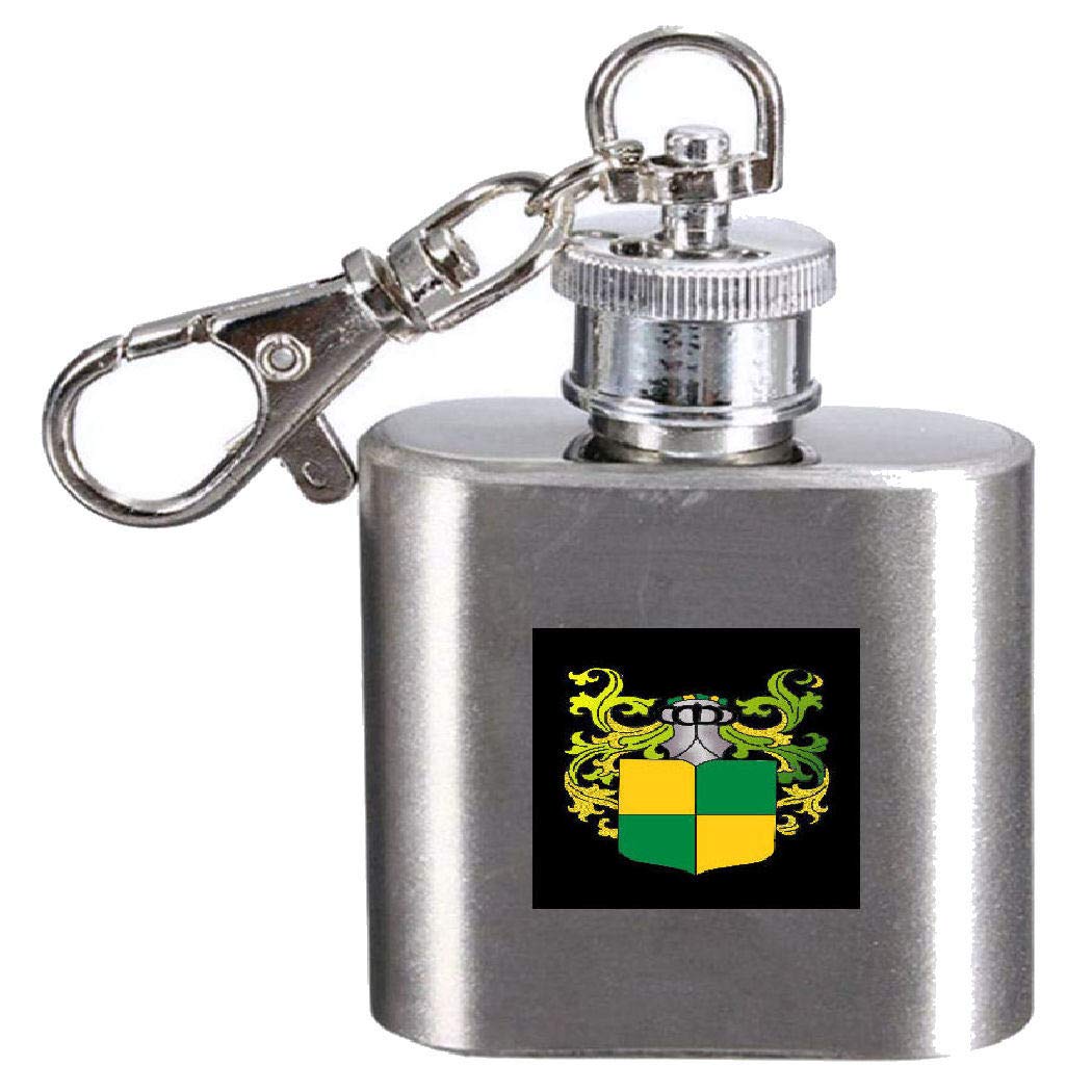 Flasque Barnes personnalisée 28,3ml avec armoiries familiales et gravure de nom