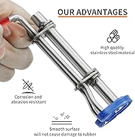 Vista 2 de Kit Instalador de Sellos Mejiao 3 piezas Herramienta de Instalación de Sellos Grande, Mediano y Pequeño Herramienta de Sello de Cilindro Hidráulico