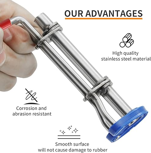 Miniatura 2 de Kit Instalador de Sellos Mejiao 3 piezas Herramienta de Instalación de Sellos Grande, Mediano y Pequeño Herramienta de Sello de Cilindro Hidráulico