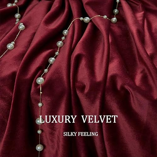 Miniatura 3 de Cortinas de terciopelo de lujo de 96 pulgadas de largo  oscurecimiento de la habitación suave con bolsillo para barra de cortina de bloqueo de luz