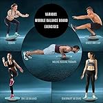 Yes4All Upgraded Wobble Balance Board, 16.34" TPE Non-slip, Stability Board for Home Gym, Standing Desk - Image 5