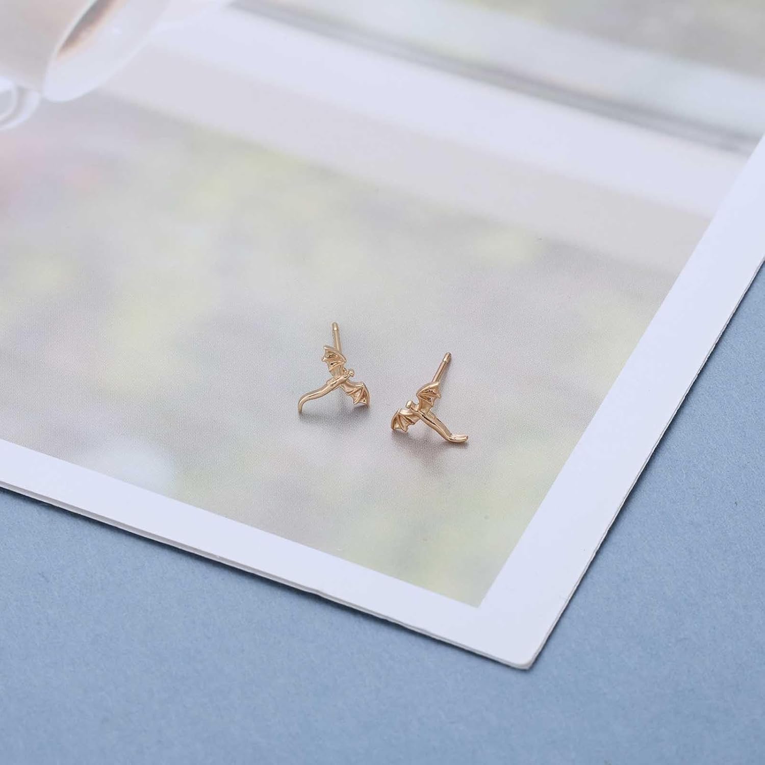 Andelaisi Boho Dragon Stud Earrings Vintage Small Dragon Earrings Gold Flying Animal Earring Protector Cute Animal Studs Earring Jewelry for Women - Image 3