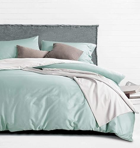 Vista 4 de Ropa de cama de lujo, de algodón egipcio, de color liso, de satén de alta densidad de hilos largos, sedoso, suave, transpirable, de primera calidad