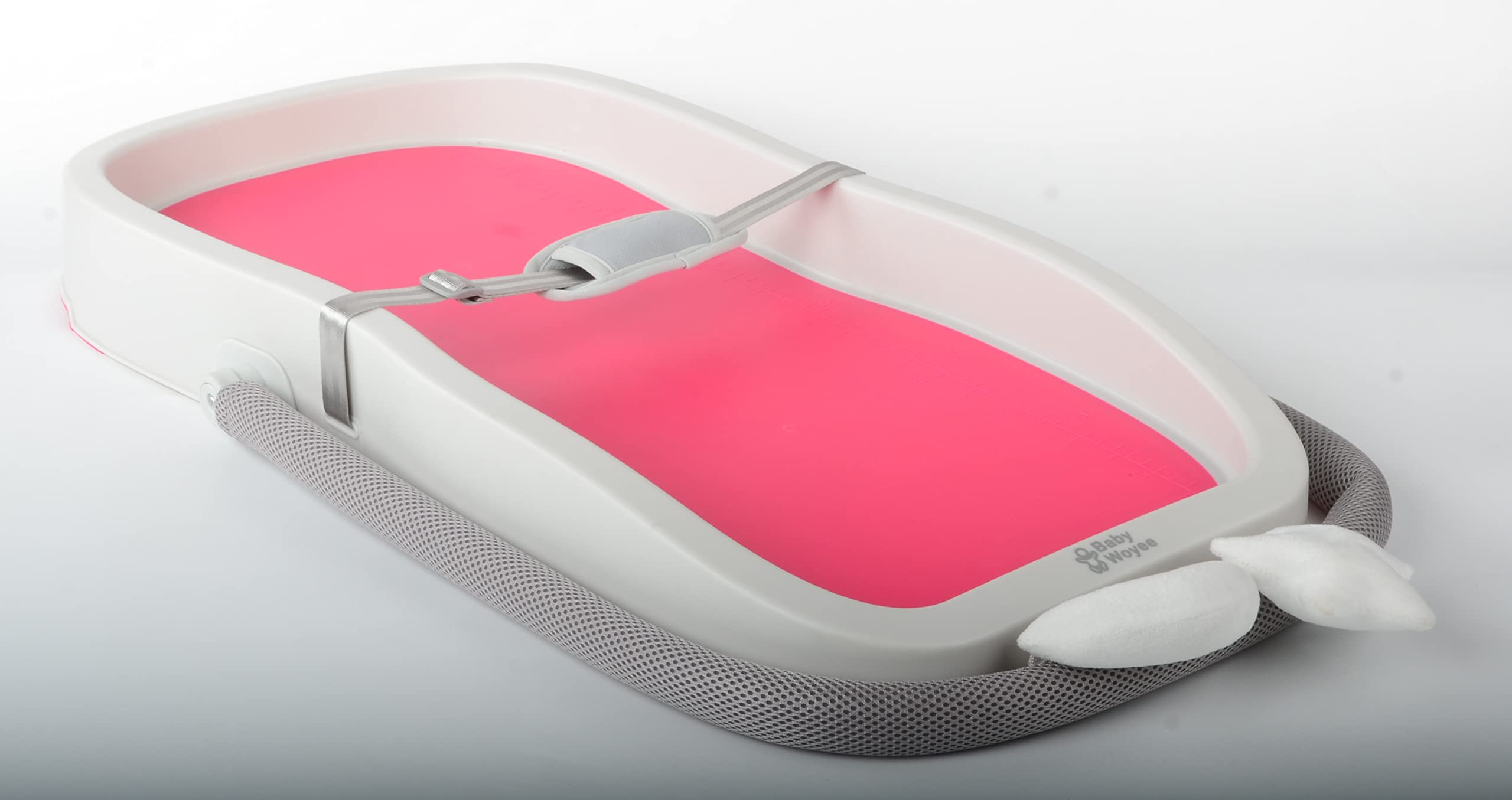 Baby Woyee Duraking Pro 4 in 1 Baby Changing pad Washable Portable Diaper Changer Changing Tray no Stain Non-Slip Waterproof Changing Table (Cherry)