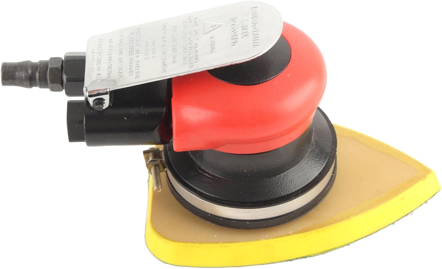 Pneumatic Sander Triangle Sanding Head, Air Sander with 10000RPM High Speed, Lightweight Polishing Machine for Wood Metal Fiberglass, with Filter Screen and Ergonomic Design for