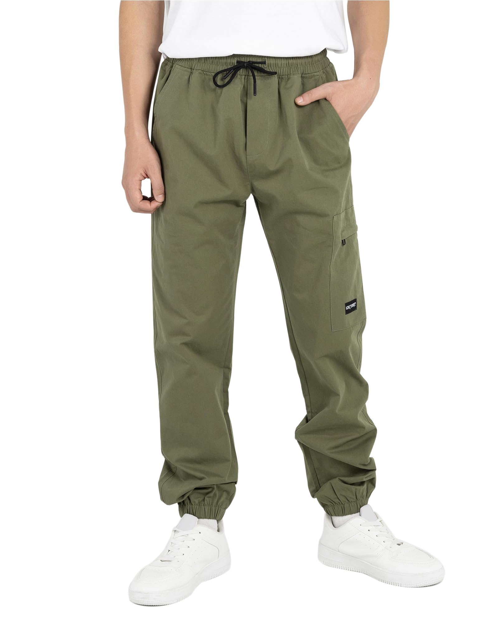 YoungSoul Pantaloni Bambini e Ragazzi, Joggers con Elastico in Vita Skinny mimetici Stile Cargo