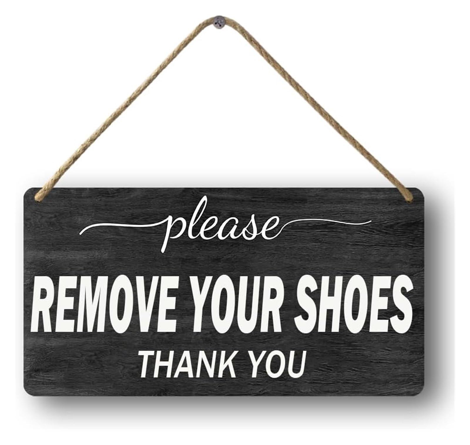 MQXFCZUX Vintage Style House Rule Sign Aluminum Art Plaque With Remove Your Shoes Weather Resistant Print For Porch Entryway 8 X 12 in