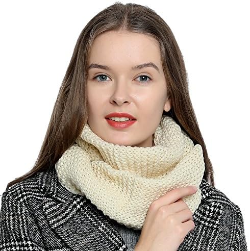 DonDon Ciepły i miękki szal damski typu tuba/komin, dzianinowy