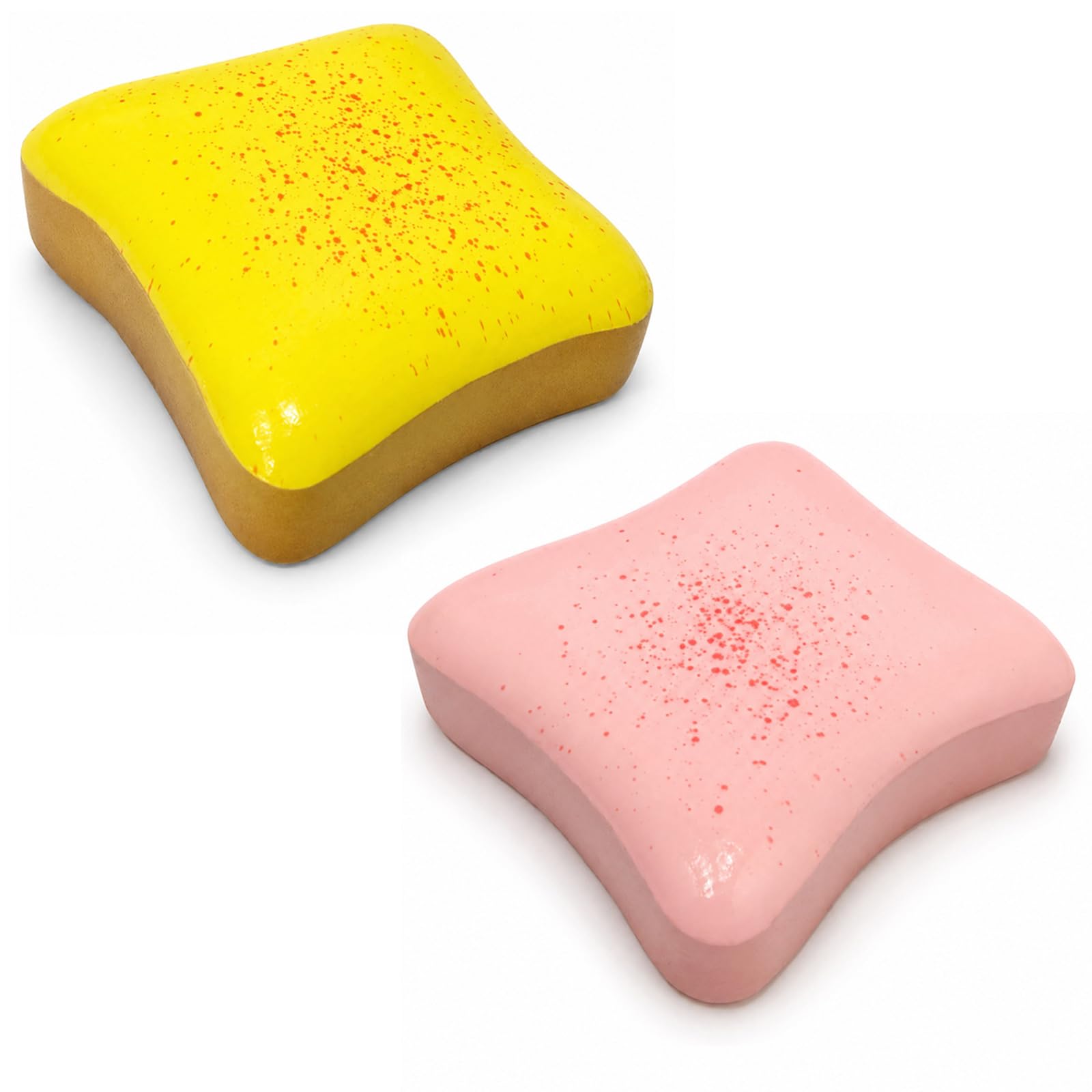 2PCS Bread Squishy Fidget Toys,Fake Food Squeeze Toy