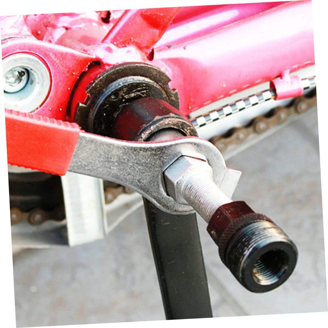 Totority 1 Set Multi Function Crank Puller Convenient Bike Tools for Shaft Removal Professional Wear Resistant Wrench for Home Bike Mechanics and Outdoor Biking