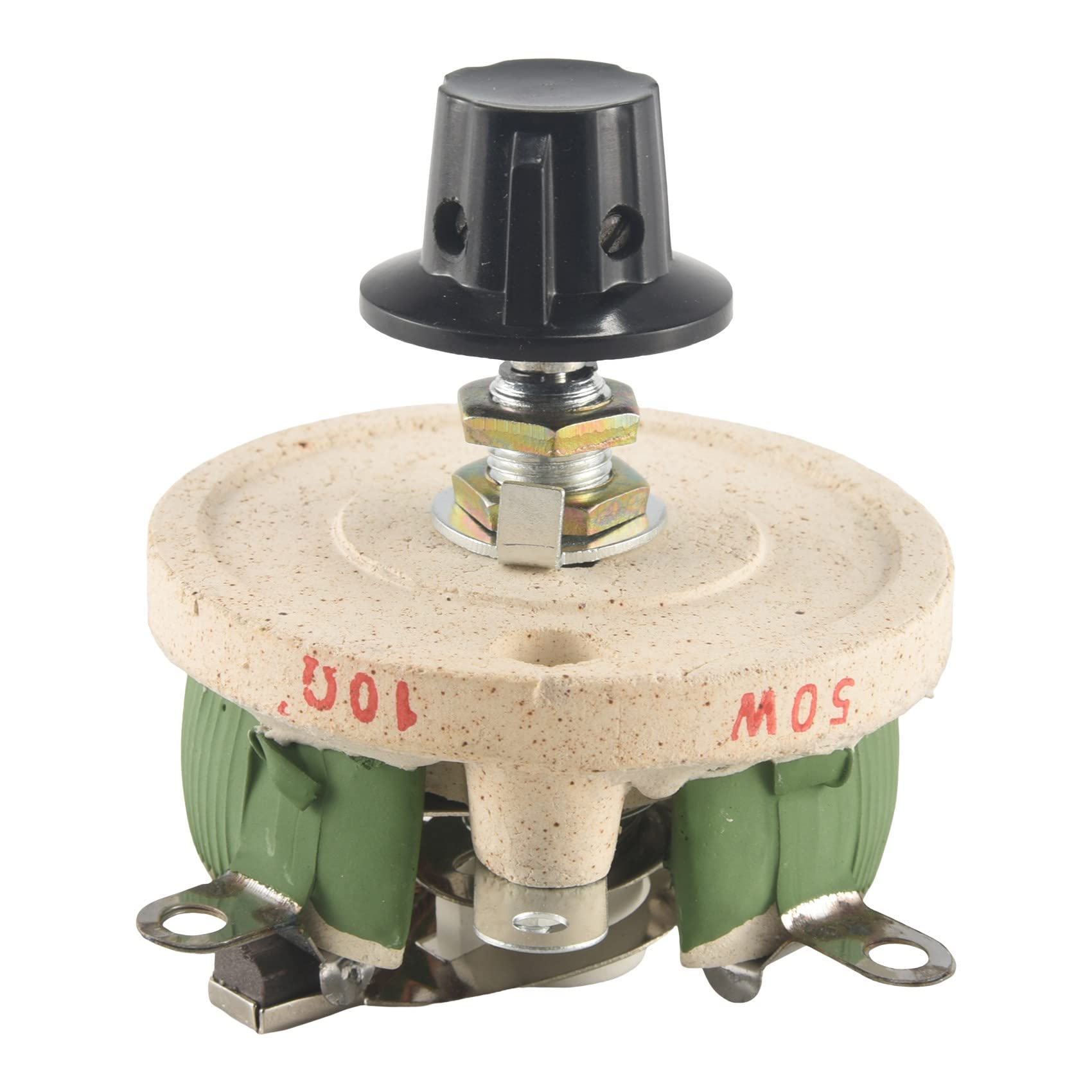 50W Reostato Per Resistore A Cono Variabile Con Potenziometro Ceramico Da 10 Ohm