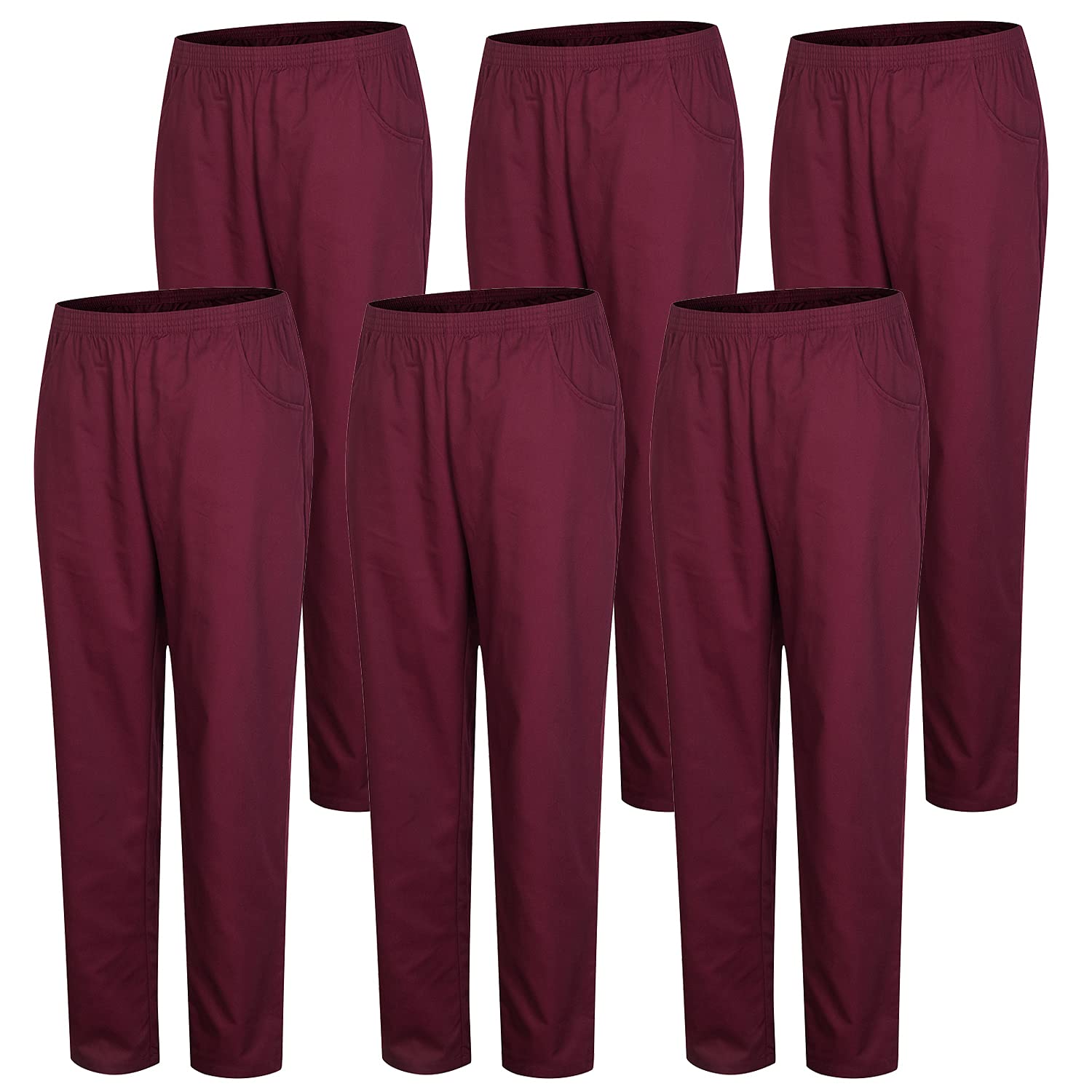 MISEMIYA Unisex Medizinische Schlupfhose (6er Pack)