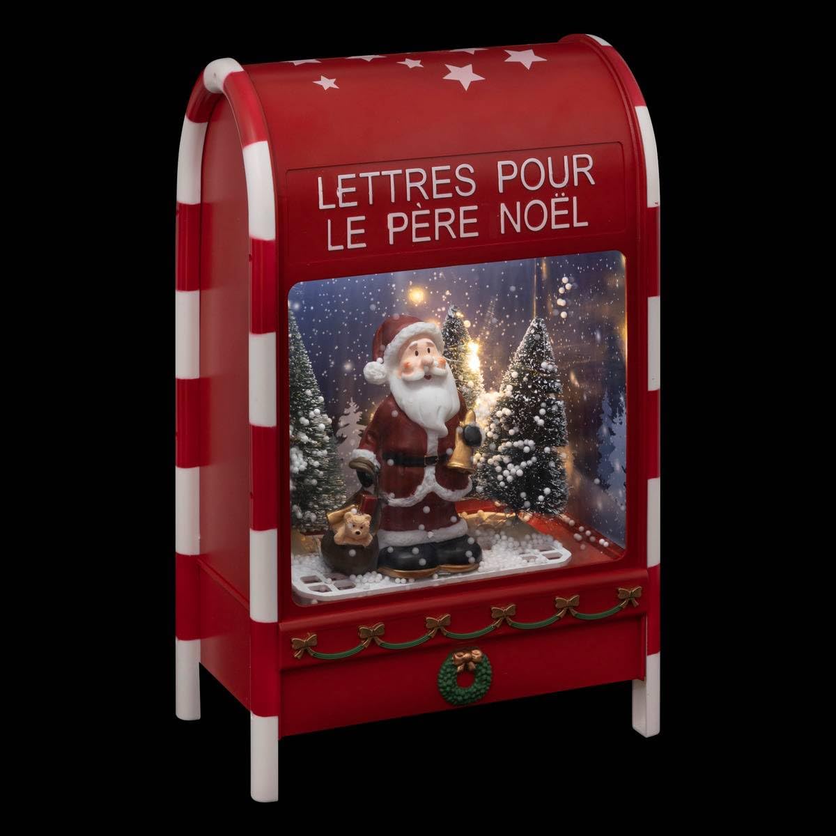 Feeric Lights et Christmas - Décoration intérieur boîte aux Lettre h40cm 4led à Piles