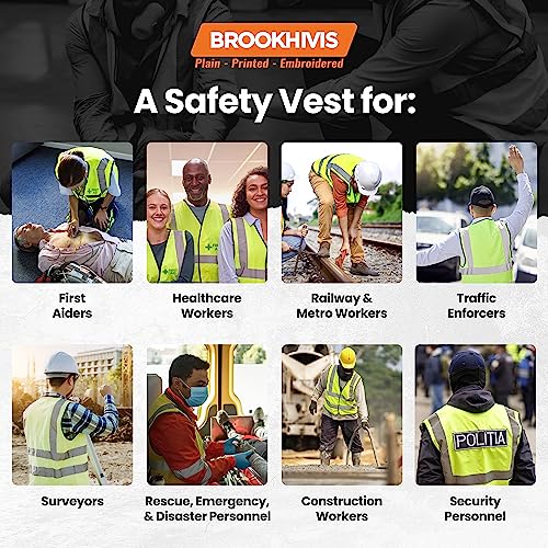 10 First Aid Green Hi Vis Viz Safety Vest Waistcoat, Reflective High Visibility EN471 BS - Image 4