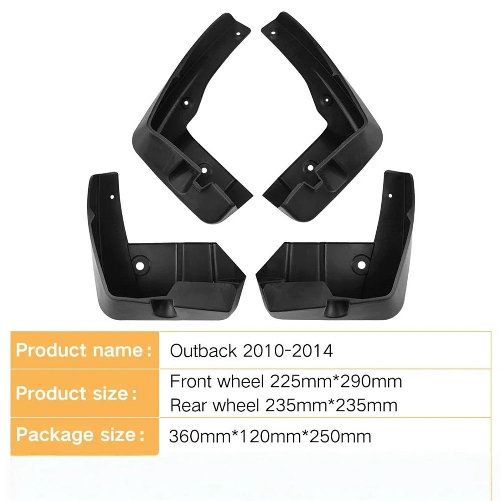 Auto Schlammklappen Für Subaru Für Outback 2010 2011 2012 2013 2014 Auto Reifen Kotflügel Spritzschutz Vorne Und Hinten Rad 4 Stücke