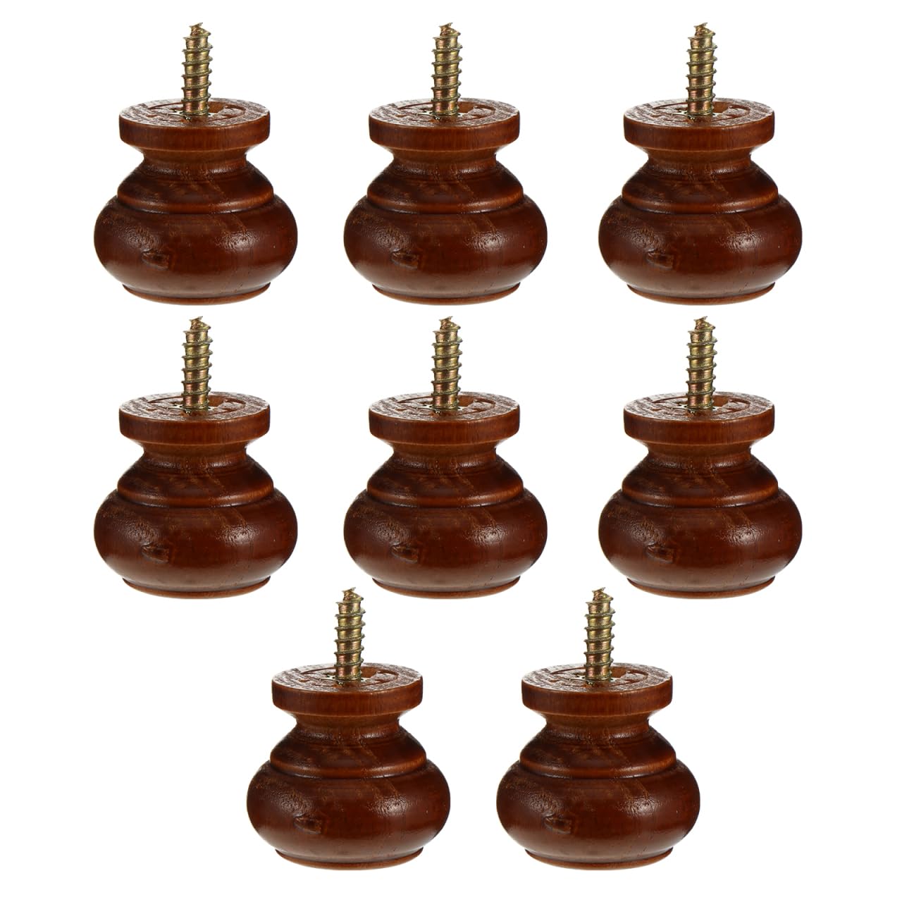 Veemoon Solid Wood Handle Set of 8 Round Cabinet Knobs for Wardrobes and Closets Durable and Easy to Install Drawer Pulls Perfect for Home Decor