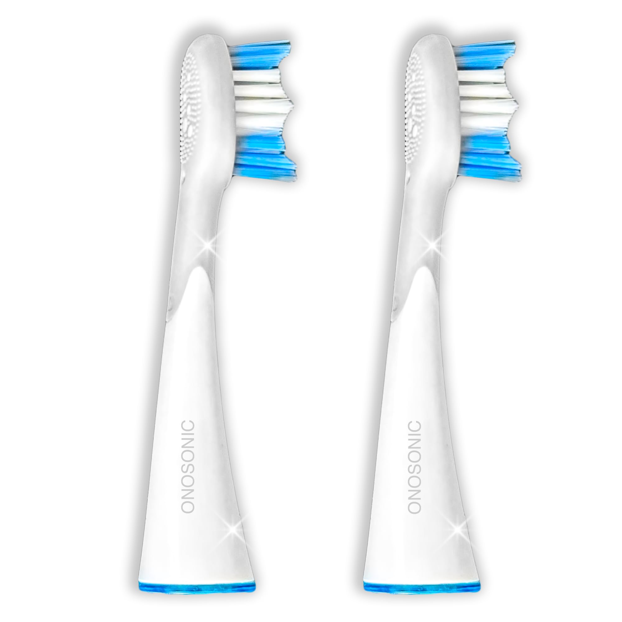 D-D Toothbrush Heads for ONOSONIC DX-1 Electric Toothbrush Replacement Brush Heads with Gentle Bristles for Whiter Teeth and Healthy Gums Superior stains removal Recommended by Dentists