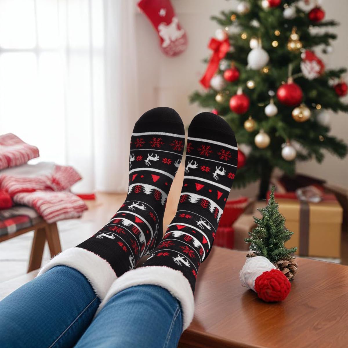 Funny Christmas Socks for Men Women Teens Boys - Novelty Funky Socks - Fun Xmas Gifts Ideas Stocking Stuffers - Image 6