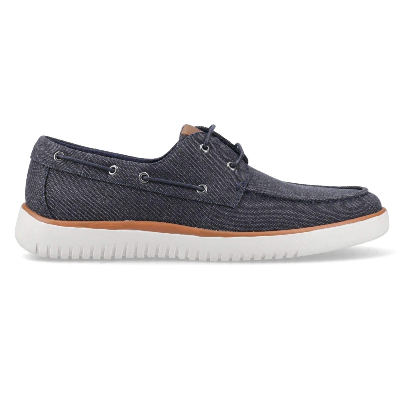 Hush Puppies Daniel Płócienne Buty Żeglarskie Męskie Granatowe Buty Żeglarskie Z Płótna