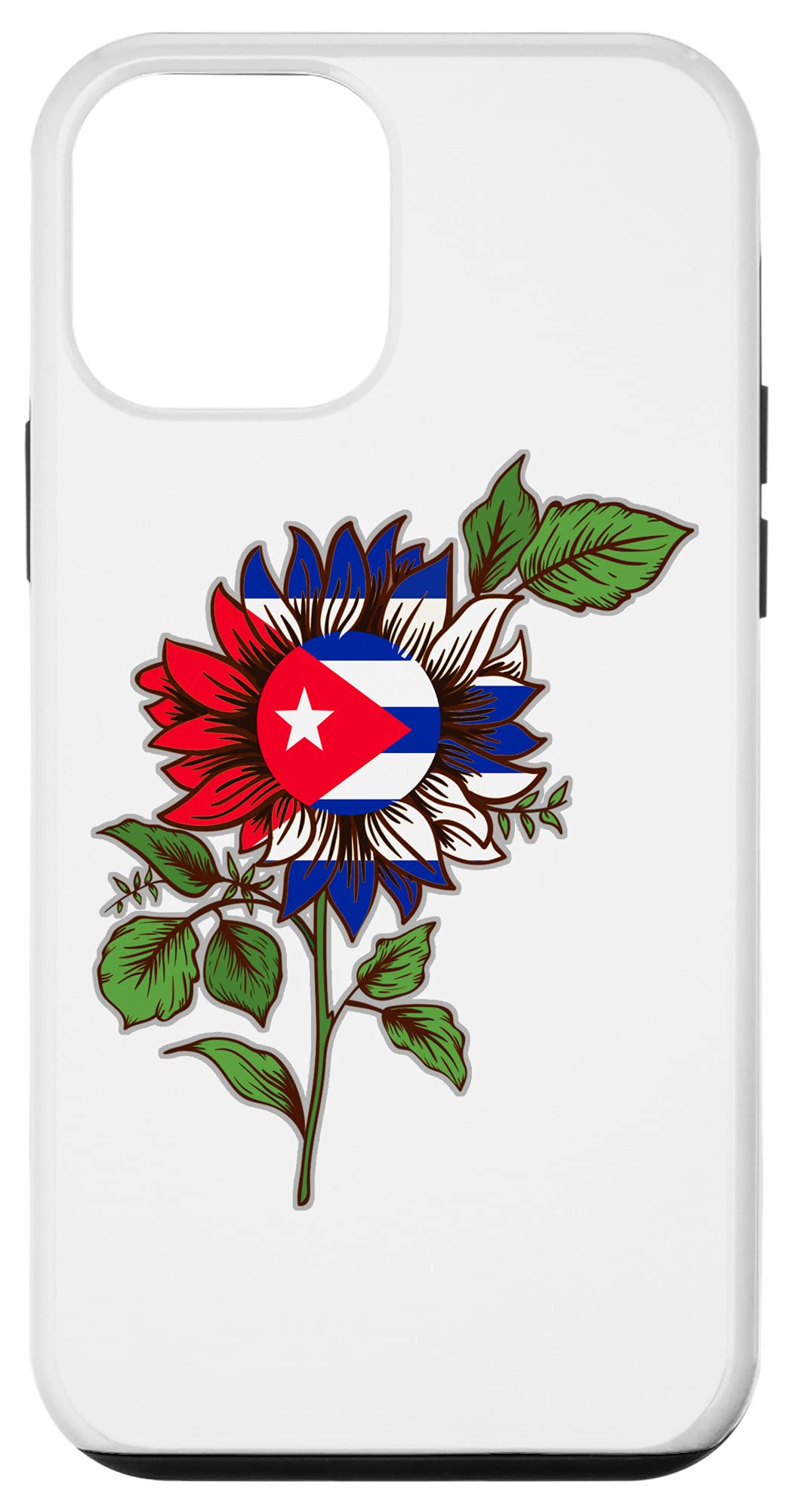 iPhone 12 mini Cuba Flag and Sunflo Free Patria Cuban Pride y Vida Graphic Case