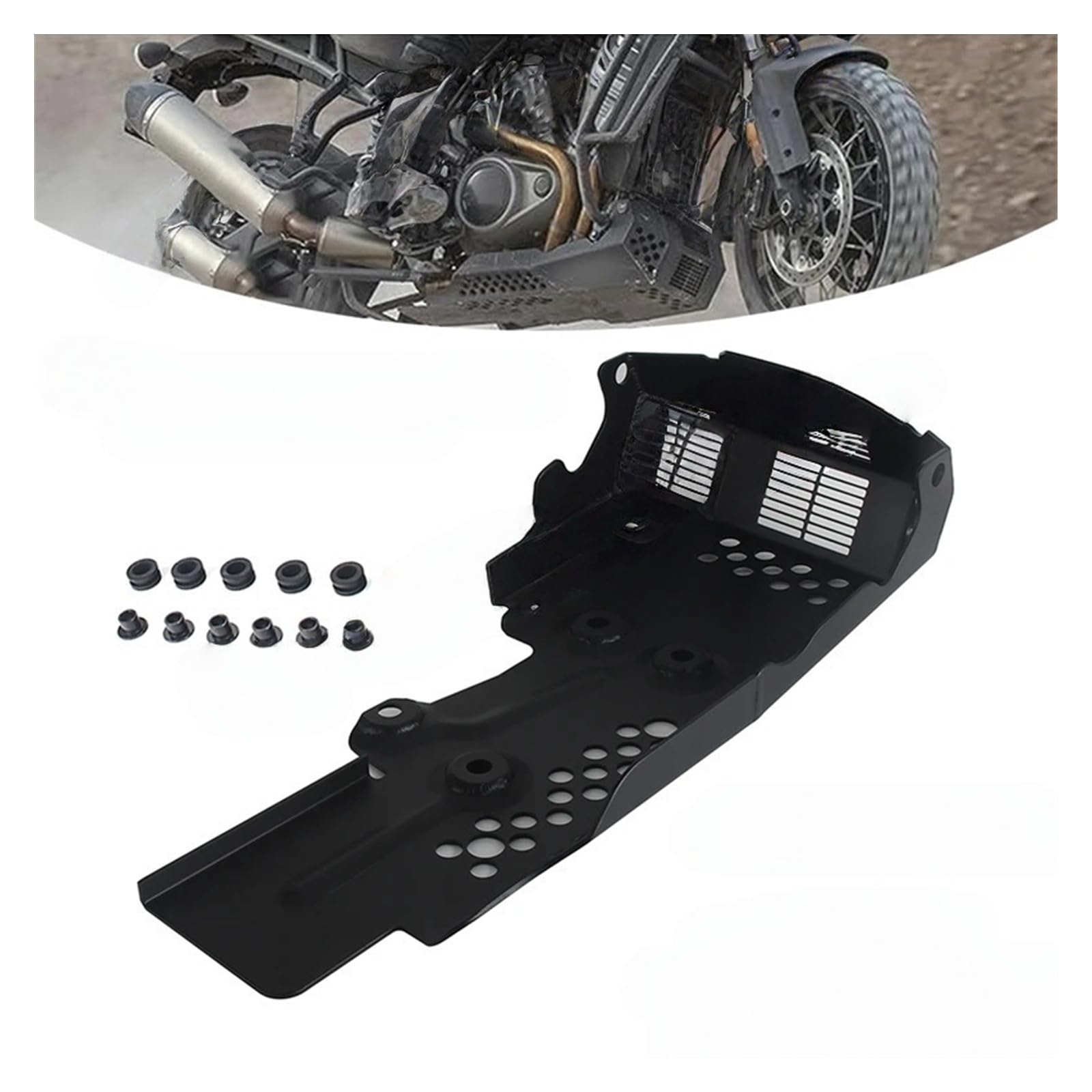 Motocicleta Motor Chasis Protección Protector De Chasis De Motor De Motocicleta, Protector Inferior De Motocicleta para P&an Am&Erica 1250 RA1250 RA1250S RA1250SE 2021 2022 2023 2024