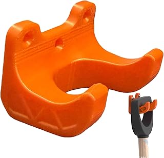 ガレージフック - モップ ほうき レーキ シャベル フック - 壁掛け式 ガーデンツール 収納ラック | 家庭用 キッチン 庭 作業場 農場