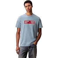 Calvin Klein Uomo T-Shirt Maniche Corte Box Graphic Tee Regular Fit