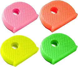Lucky Line Bonés de identificação de chave média, tamanho padrão, cores neon sortidas, pacote com 4 (16506)